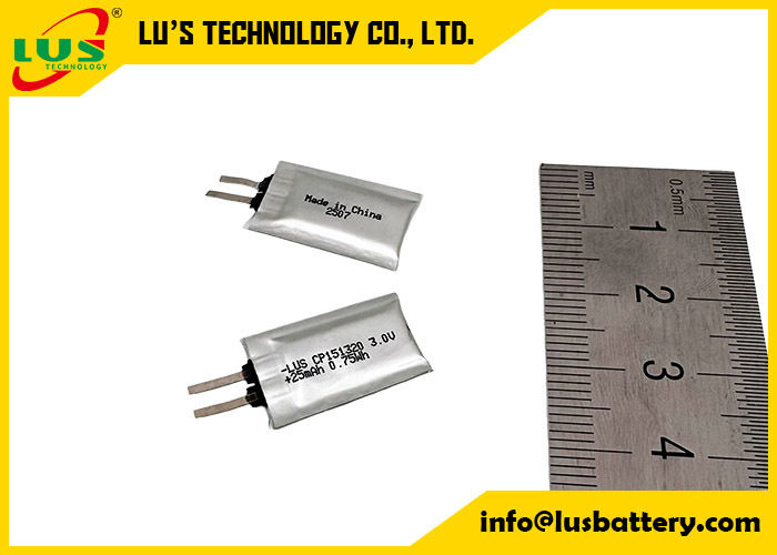 초박형 셀 배터리 3.0V 25mAh Cp151320 일차 리튬 배터리 CP151220 limno2 배터리