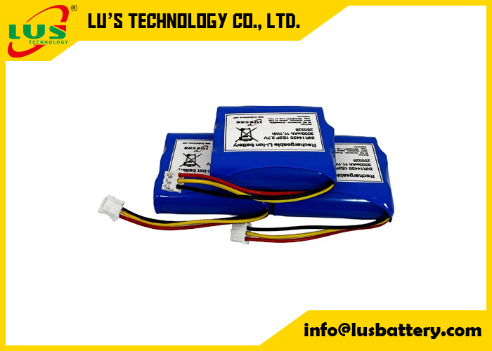 3.7V 3000mAh 충전식 배터리 14430 1S3P 리튬 이온 배터리 팩 3.6볼트 배터리 OEM