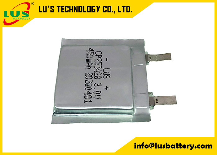 주입 태그를 위한 탄력적 450 mah LiMnO2 1차 중합체 배터리 CP253428