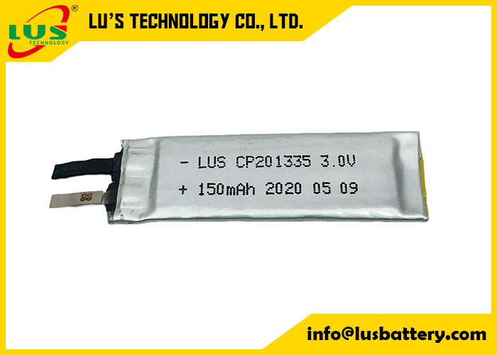태그를 위한 맞춘 단말기 3.0V 150mAh LiMnO2 탄력적 리튬 배터리 CP201335