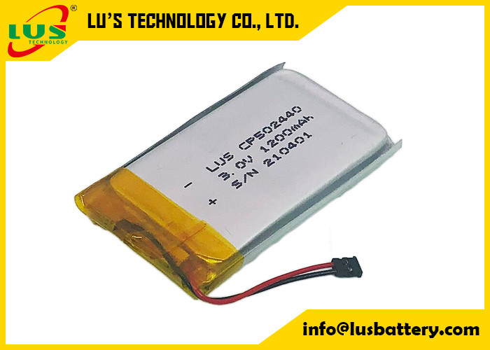 RTLS 제품을 위한 3.0V 1200mAh 리튬 Mno2 전지 CP502440