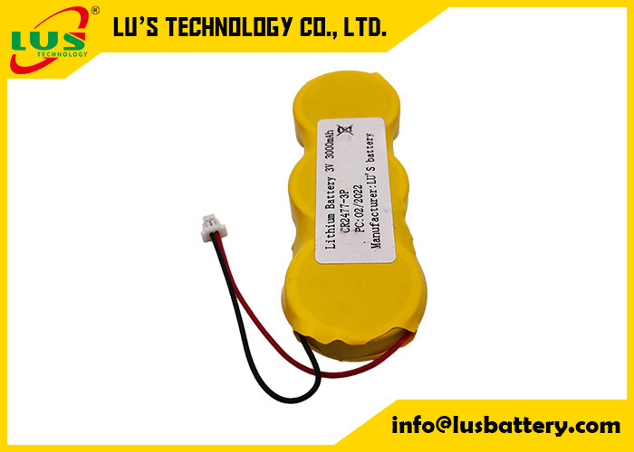 전선 연결기와 평행한 3v 3000 mah 버튼 셀 배터리 팩 CR2477 3p